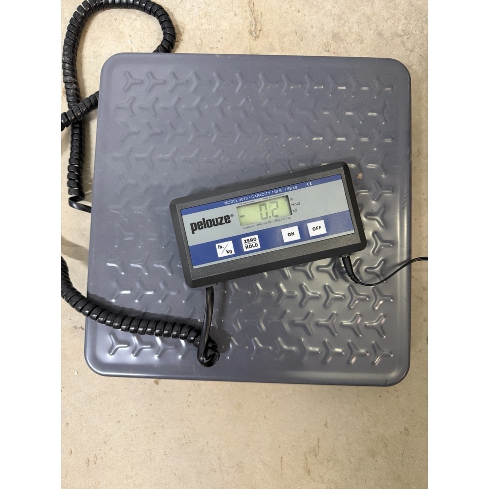 Pelouze Model 4010 Digital Industrial Shipping Scale 150LB Capacity